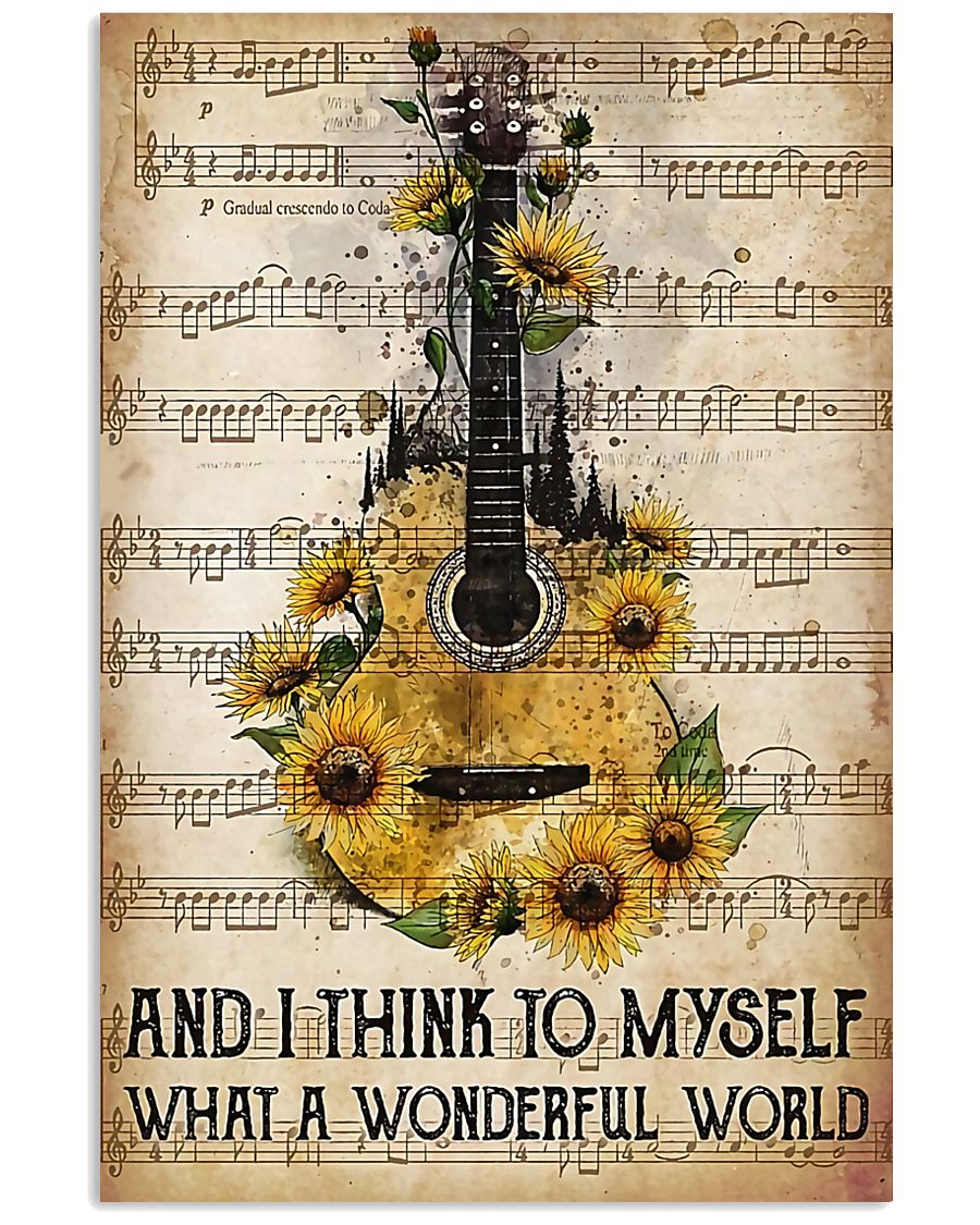 Wonderful World Guitar 11x17 Poster