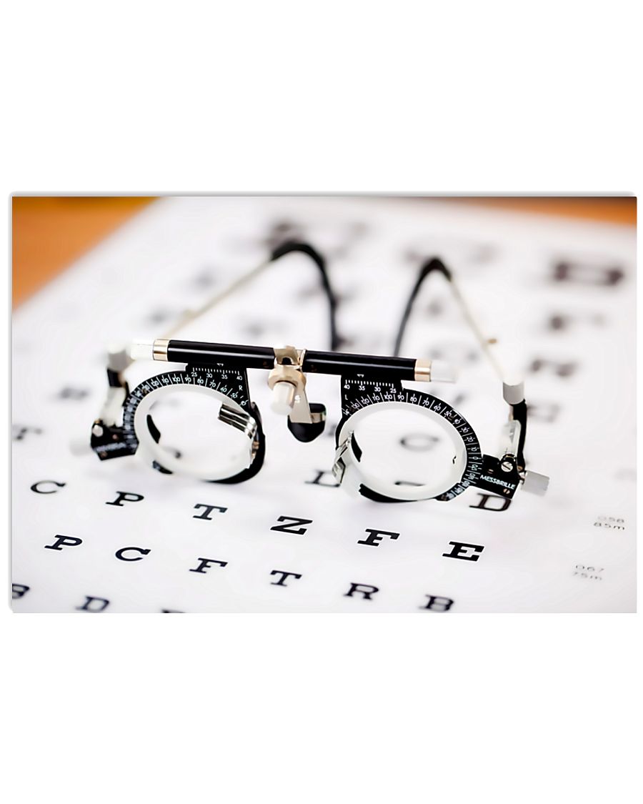 Optometrist Vintage Eye Test Glasses 17x11 Poster