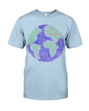 Social Worker Wording Globe Classic T-Shirt thumbnail
