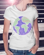 Social Worker Wording Globe Ladies T-Shirt lifestyle-women-crewneck-front-7