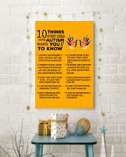 Autism Awareness 10 things Poster 24x36 Poster lifestyle-holiday-poster-3
