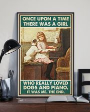 Pianist A Girl Who Really Loved Dogs And Piano 11x17 Poster lifestyle-poster-2