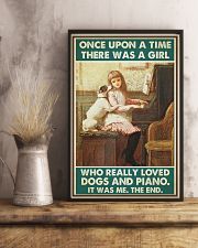 Pianist A Girl Who Really Loved Dogs And Piano 11x17 Poster lifestyle-poster-3