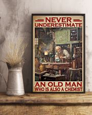Chemistry Never Underestimate An Old Man 11x17 Poster lifestyle-poster-3