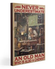 Chemistry Never Underestimate An Old Man 20x30 Gallery Wrapped Canvas Prints thumbnail