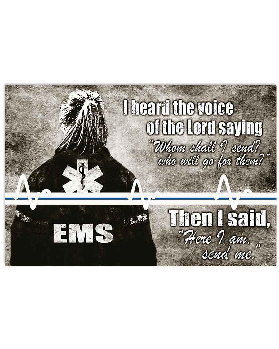 Paramedic I heard the voice of the Lord 17x11 Poster