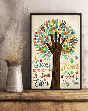 Teacher Success Is The Sum Of Small Effort 11x17 Poster lifestyle-poster-3