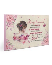 Breast Cancer Always Remember You Are Braver 30x20 Gallery Wrapped Canvas Prints thumbnail