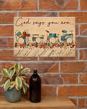 Drummer God Says You Are Unique 17x11 Poster poster-landscape-17x11-lifestyle-23