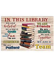 Librarian We Are A Team 17x11 Poster front