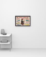 Librarian We Are A Team 17x11 Poster poster-landscape-17x11-lifestyle-04