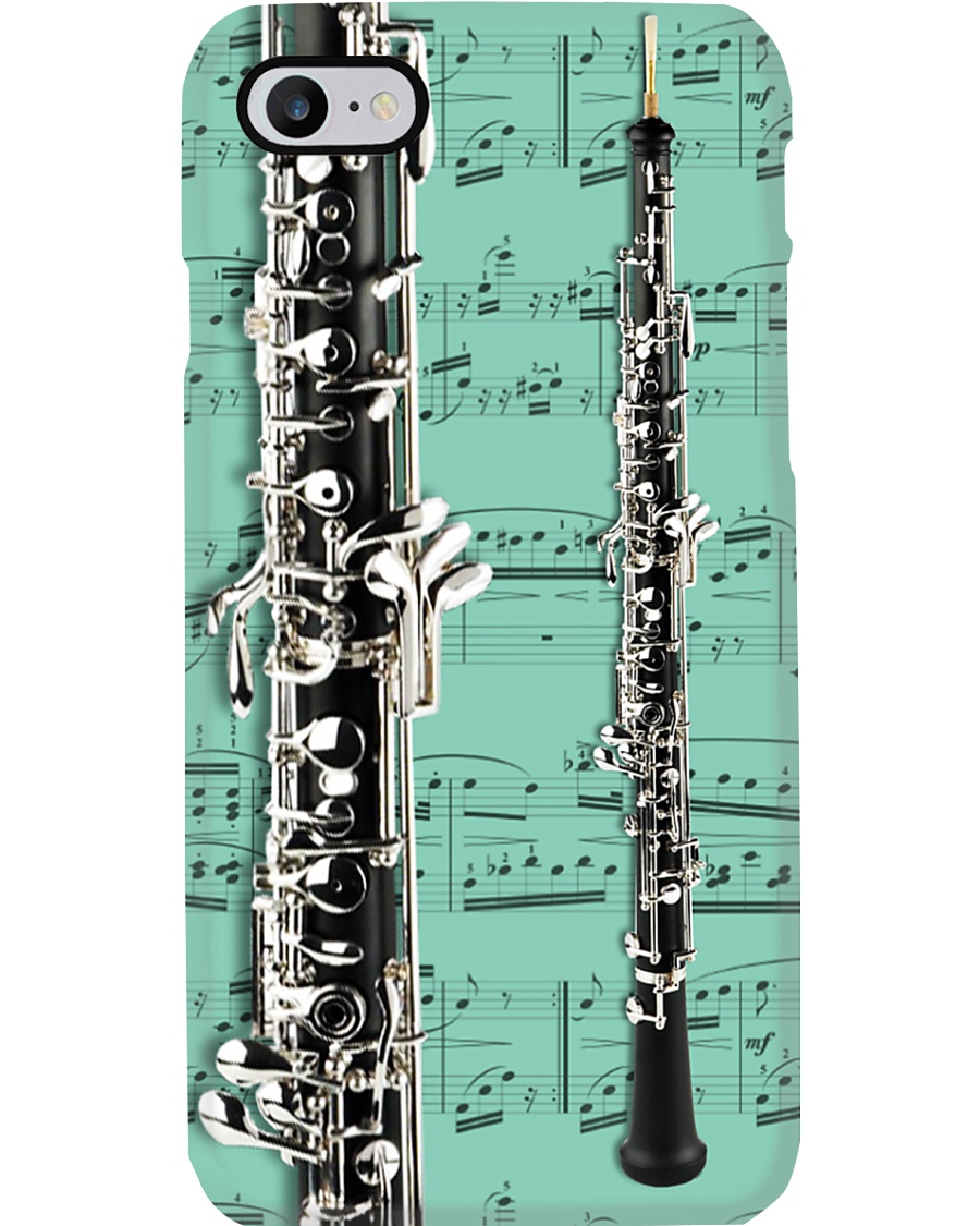 Oboe with music sheet Phone Case