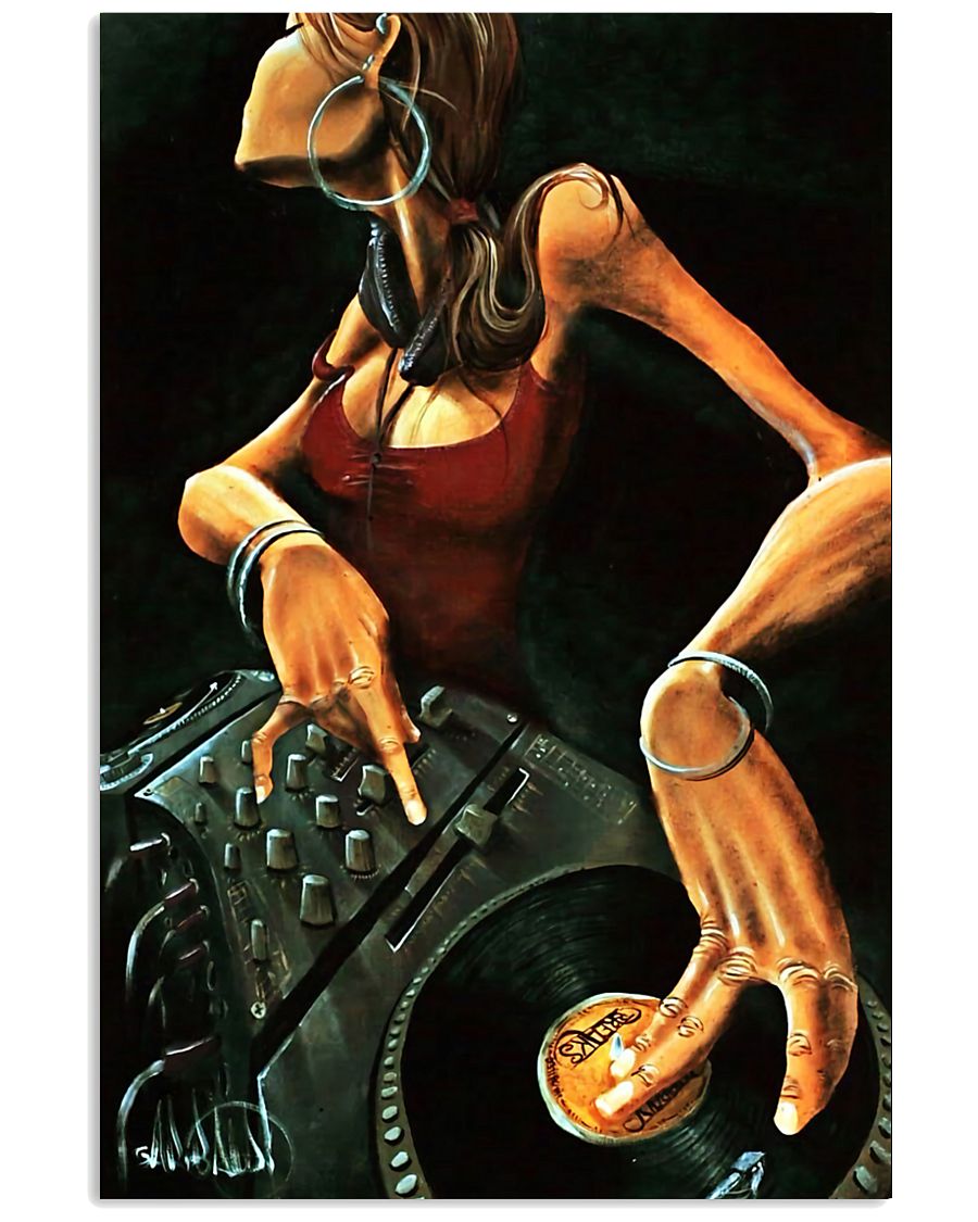 DJ Girl Art 11x17 Poster