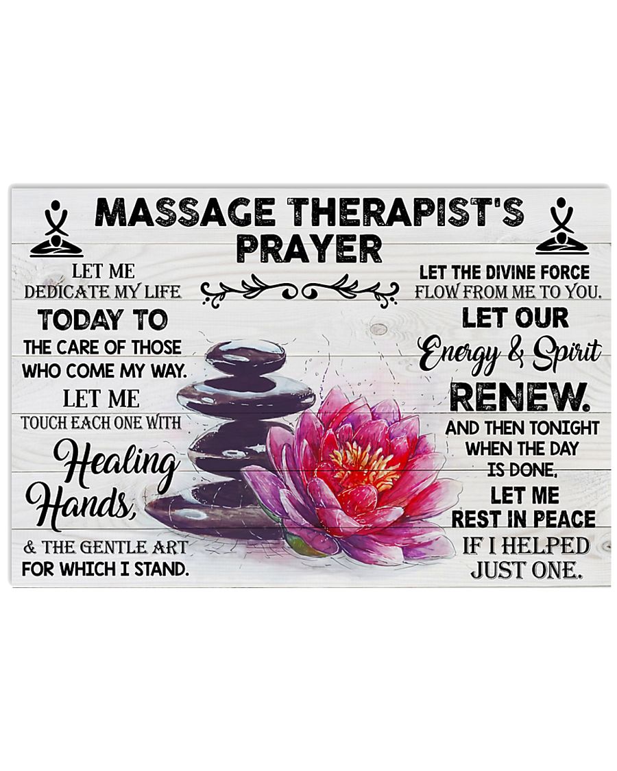 Massage Therapist Let me dedicate my life Poster 17x11 Poster