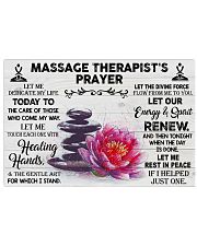 Massage Therapist Let me dedicate my life Poster 17x11 Poster front
