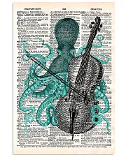 Octopus playing cello 11x17 Poster front