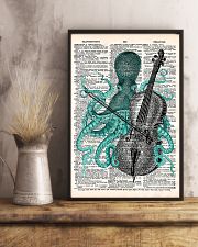 Octopus playing cello 11x17 Poster lifestyle-poster-3