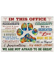 Veterinarian We Are Not Afraid To Be Great 17x11 Poster front