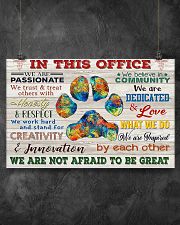 Veterinarian We Are Not Afraid To Be Great 17x11 Poster poster-landscape-17x11-lifestyle-12