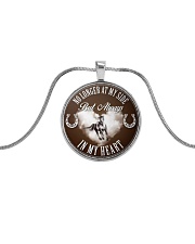 Horse Girl - Always in my heart Metallic Circle Necklace front