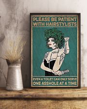 Hairdresser Please Be Patient With Hairstylists 11x17 Poster lifestyle-poster-3