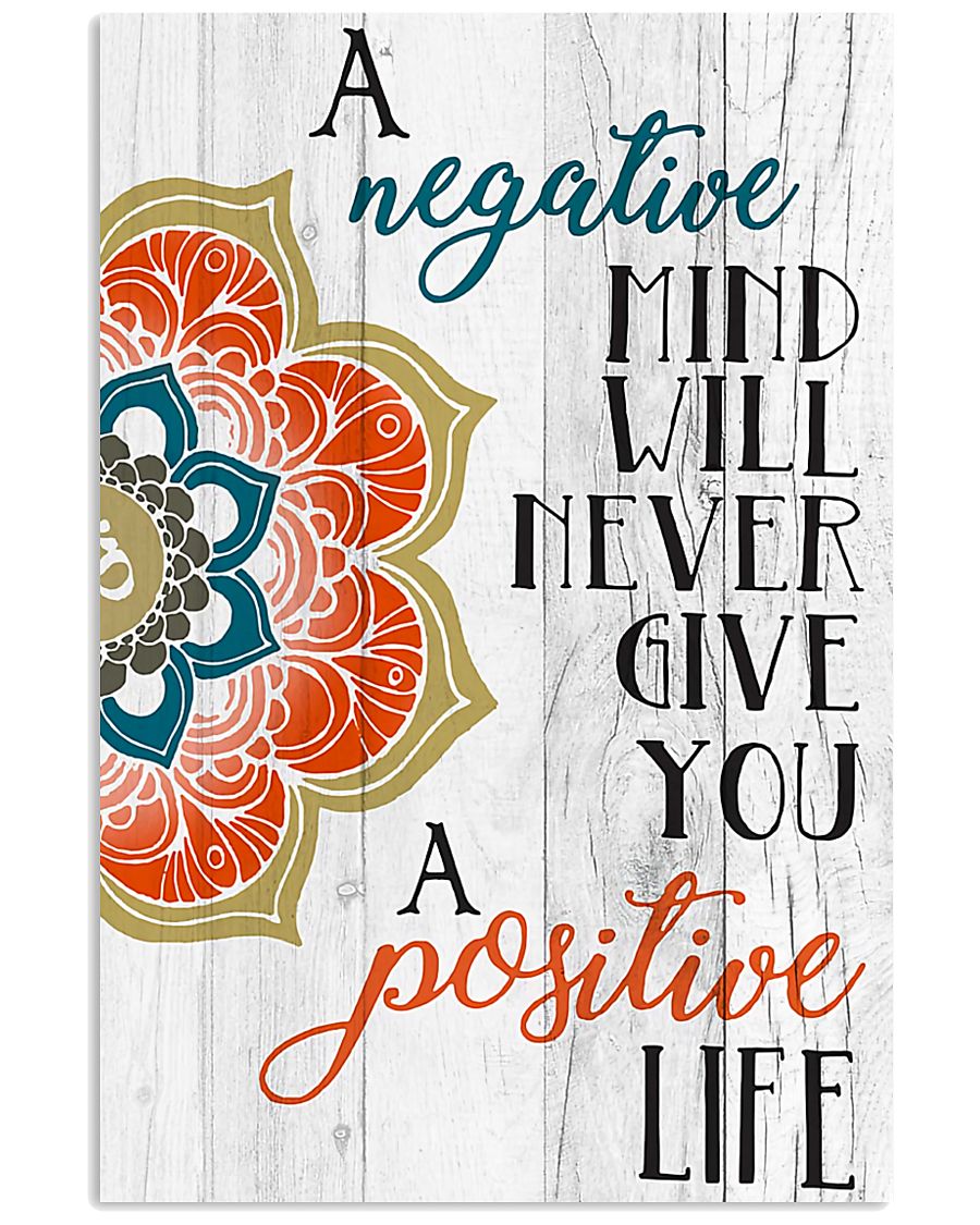 Yoga Negative mind never give you positive life 11x17 Poster