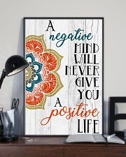 Yoga Negative mind never give you positive life 11x17 Poster lifestyle-poster-2