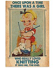 Crochet Knitting A Girl Who Really Loved Knitting 11x17 Poster front