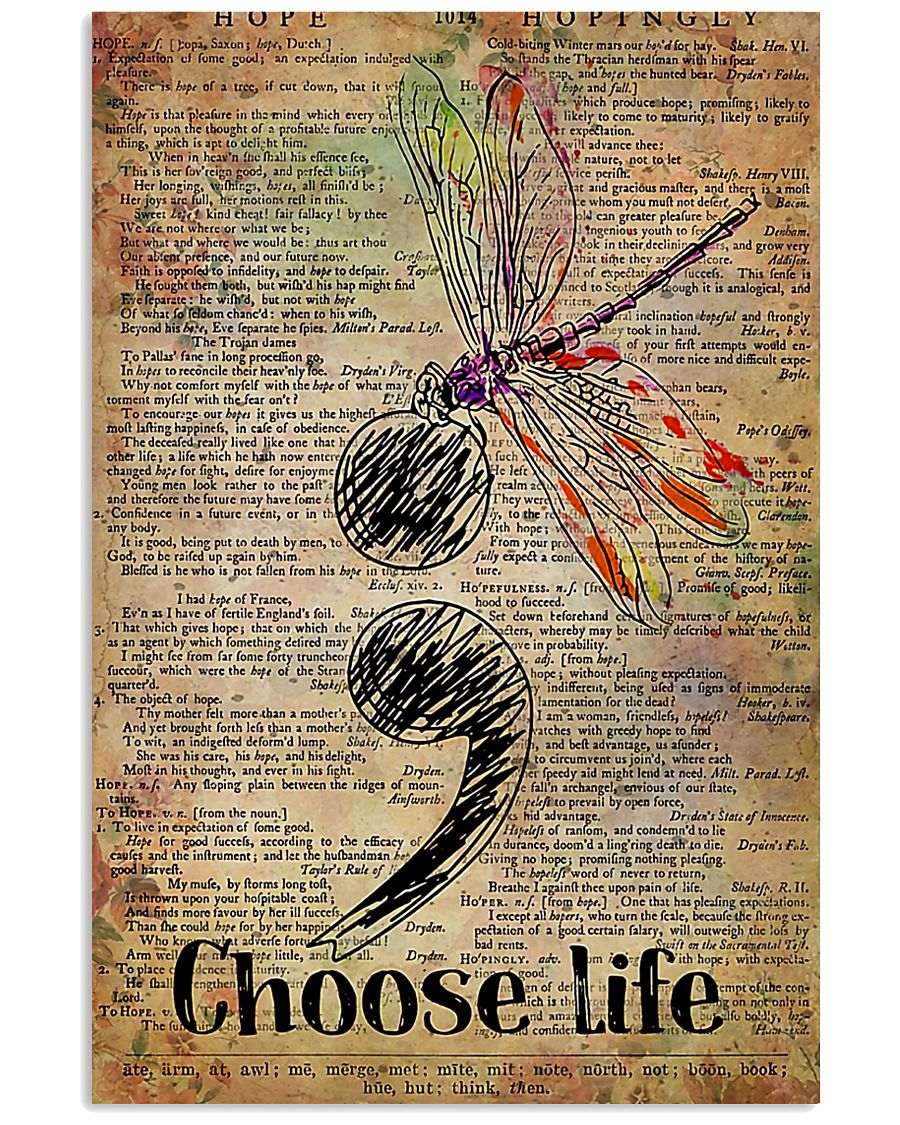 Choose Life Suicide Prevention 11x17 Poster