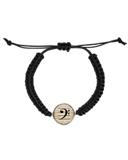 Bass Guitar Clef Cord Circle Bracelet thumbnail