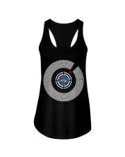DJ - Vinyl Ladies Flowy Tank tile
