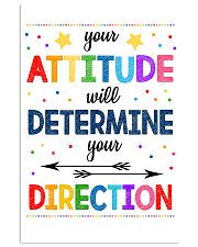 Teacher Attitude Determines Direction 11x17 Poster front