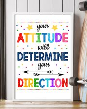 Teacher Attitude Determines Direction 11x17 Poster lifestyle-poster-4