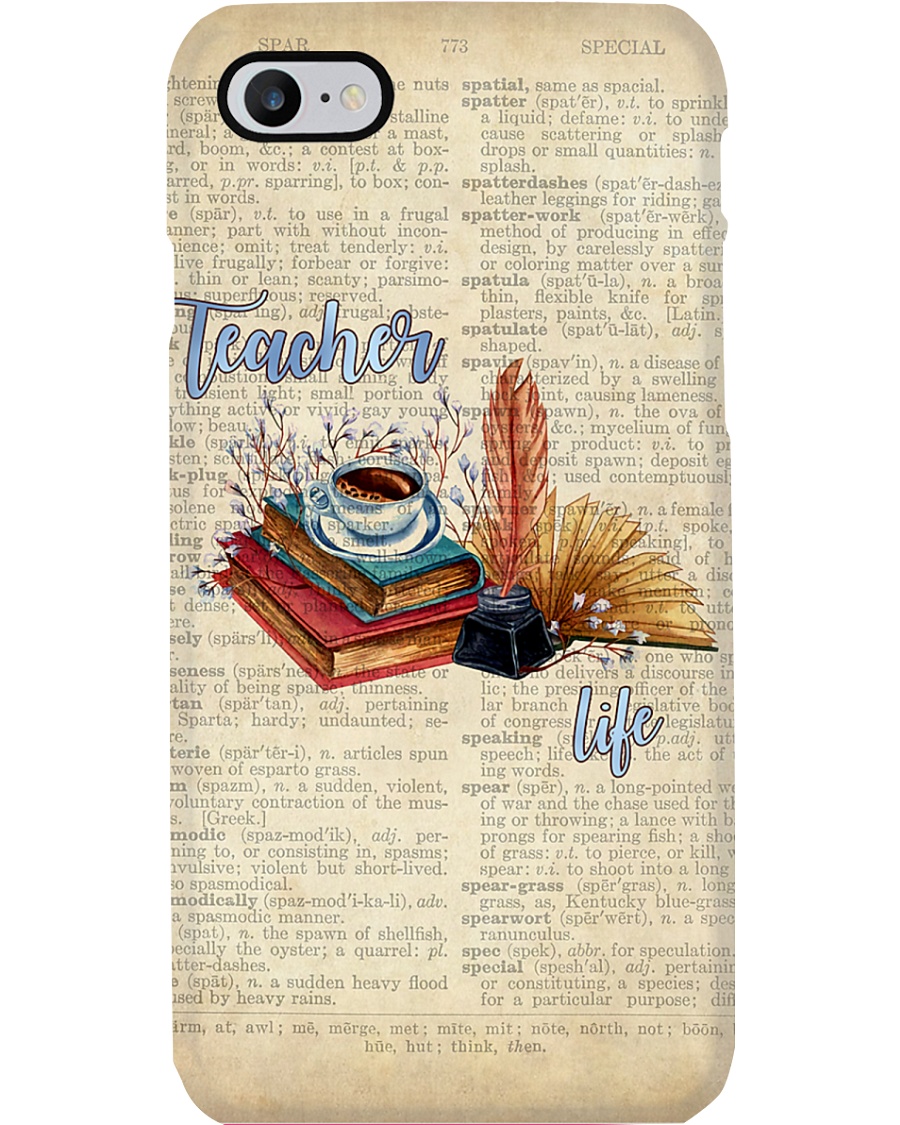 Vintage Teacher Life Phone Case