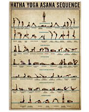 Yogi Hatha Yoga Asana Sequence 11x17 Poster front