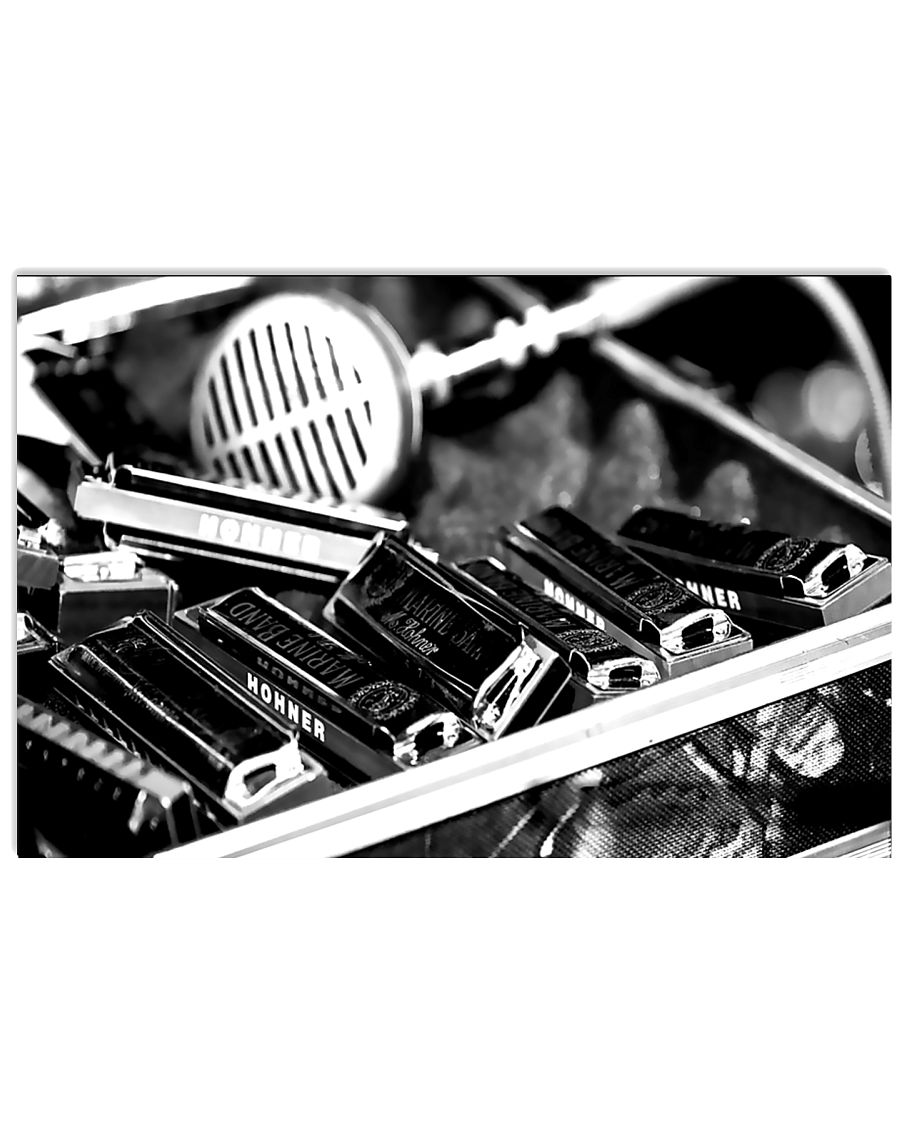 Vintage Harmonica 17x11 Poster