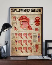 Speech Language Pathologist Swallowing Knowledge 11x17 Poster lifestyle-poster-2