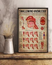 Speech Language Pathologist Swallowing Knowledge 11x17 Poster lifestyle-poster-3