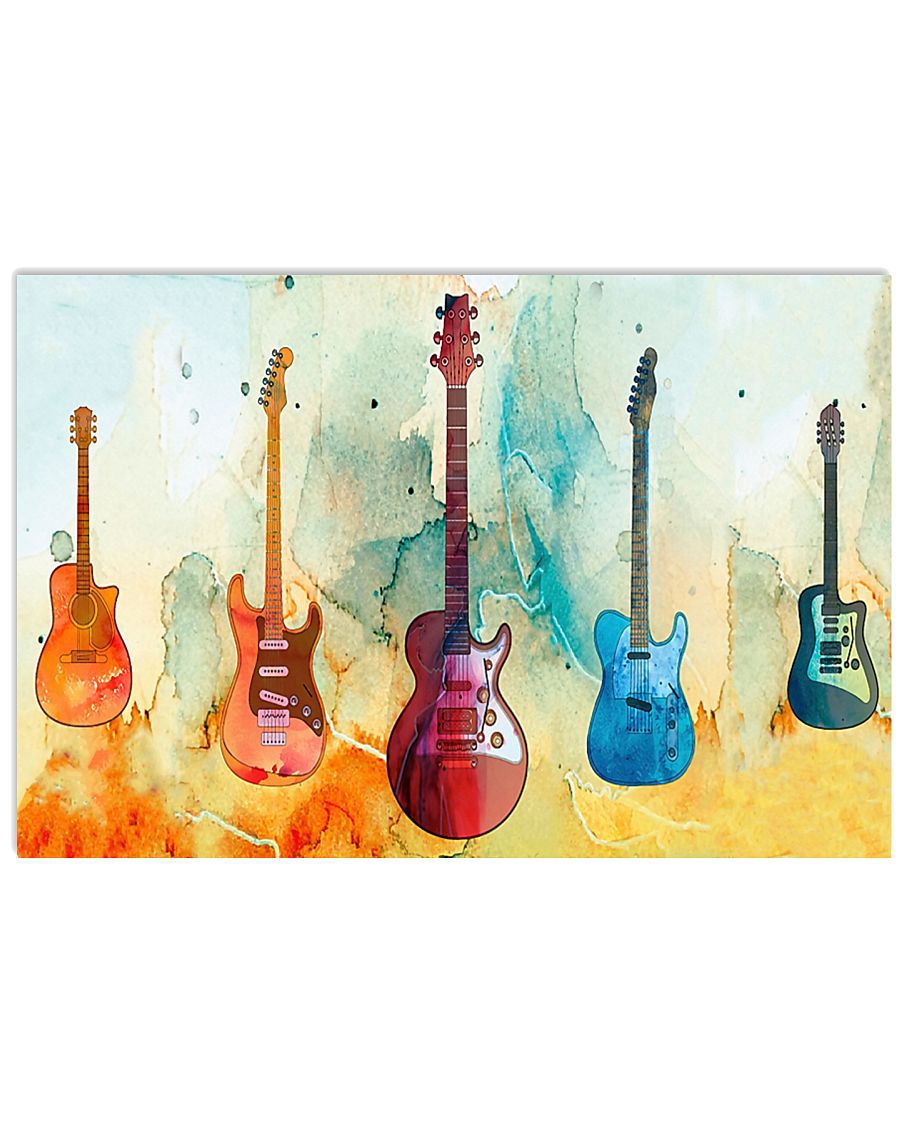 Guitar Art Real 17x11 Poster
