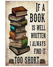 Librarian If A Book Is Well Written 11x17 Poster front