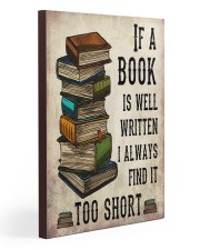 Librarian If A Book Is Well Written Gallery Wrapped Canvas Prints tile