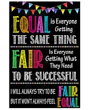 Social Worker Equal And Fair 11x17 Poster front
