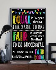Social Worker Equal And Fair 11x17 Poster lifestyle-poster-2
