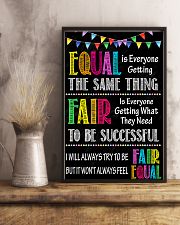 Social Worker Equal And Fair 11x17 Poster lifestyle-poster-3