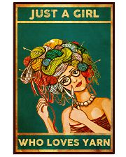Crochet And Knitting Just A Girl Who Loves Yarn 11x17 Poster front