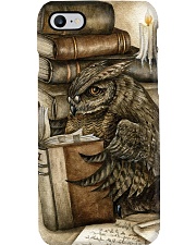 Librarian Owl And Books Phone Case i-phone-7-case