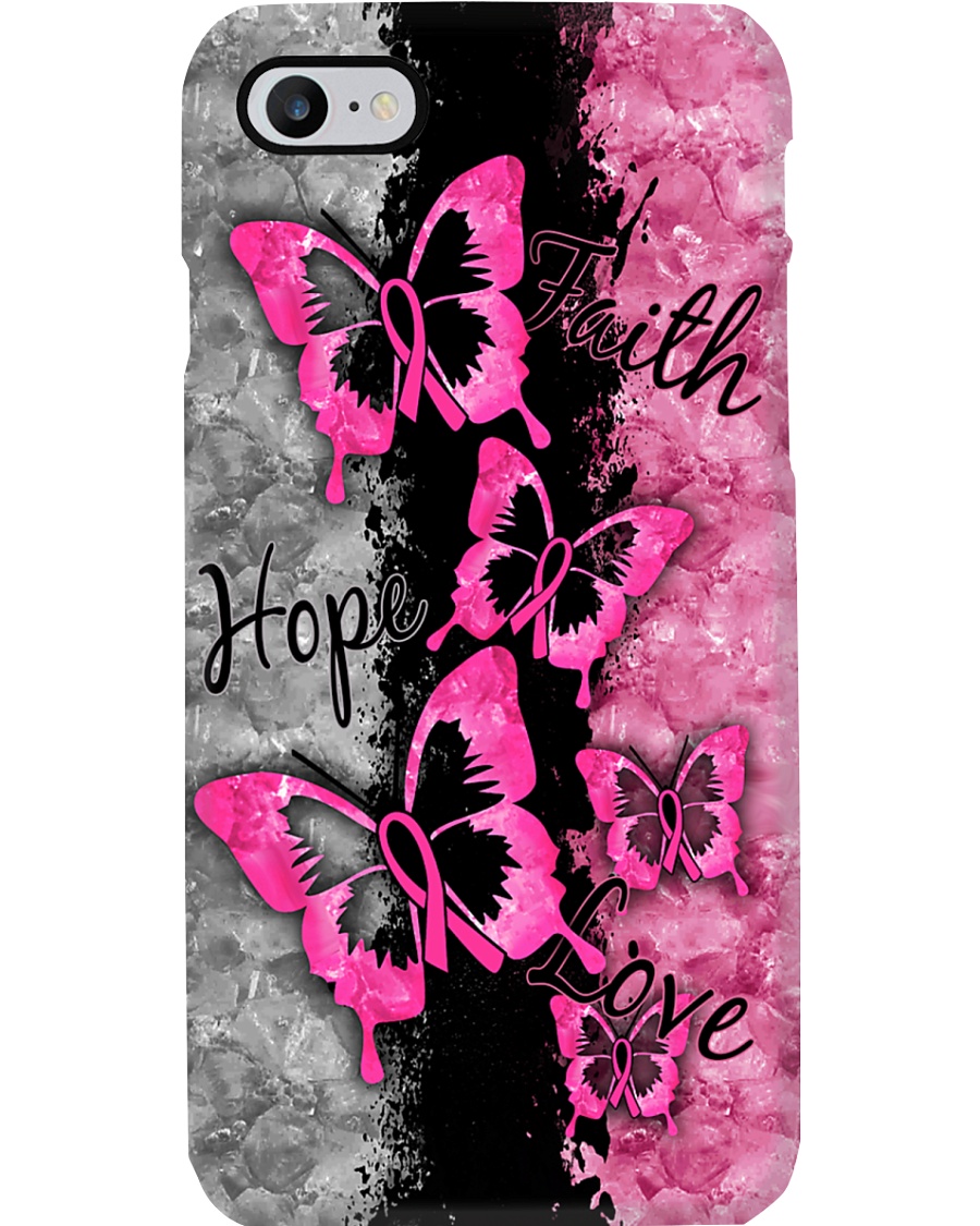 Breast Cancer Awareness Faith Hope Love Phone Case