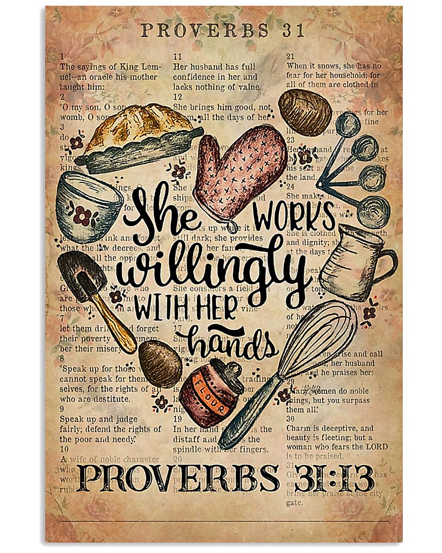 Baking She Works Willingly With Her Hands 11x17 Poster