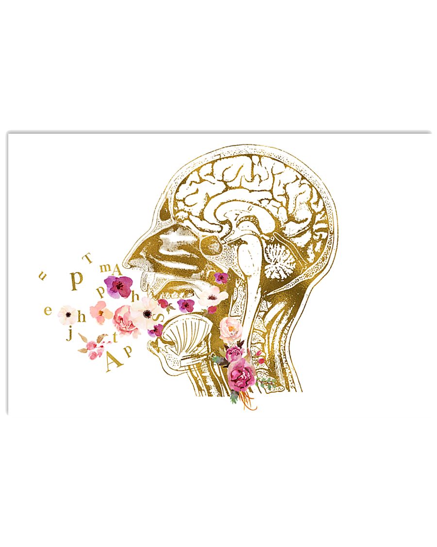 Speech Language Pathologist Head Anatomy 17x11 Poster