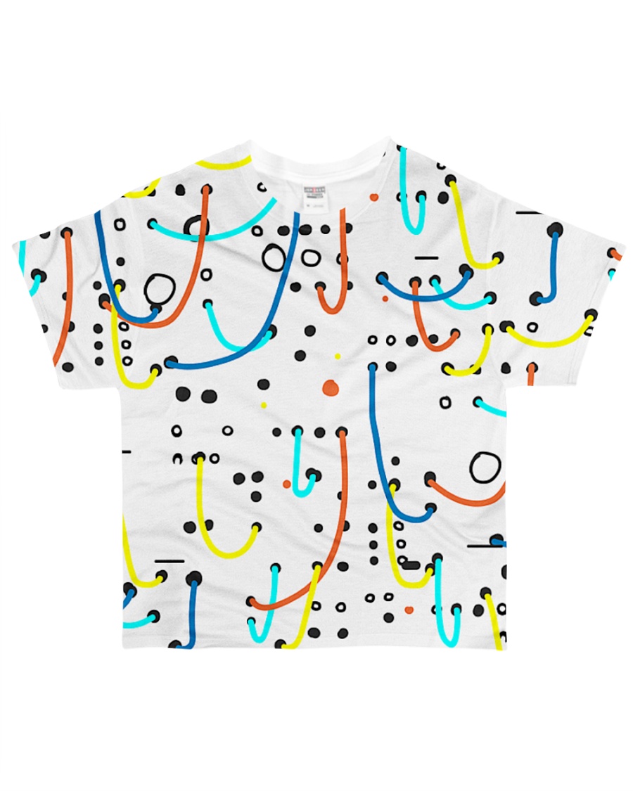 Synthesizer Colorful Modular All-over T-Shirt